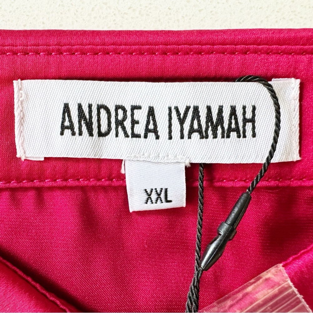 NWT Andrea Iyamah Ruby Red Blouse - Picture 6 of 13